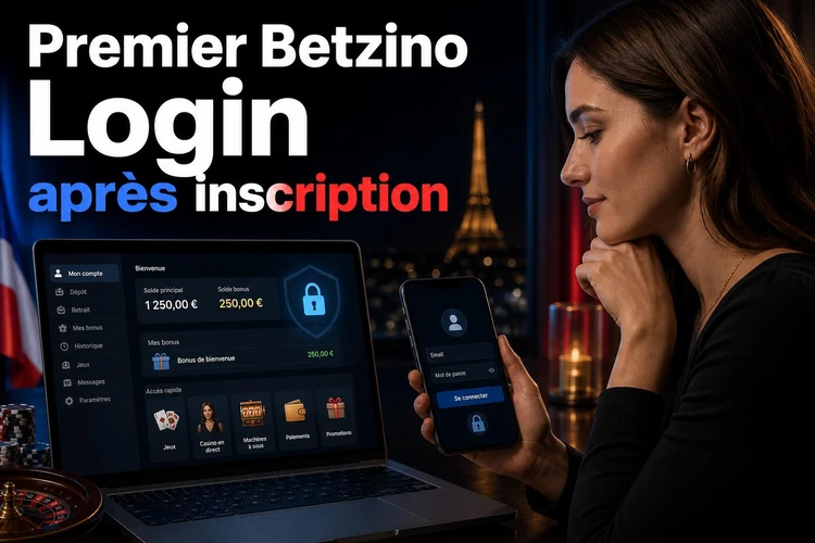 Premier Betzino Login après inscription