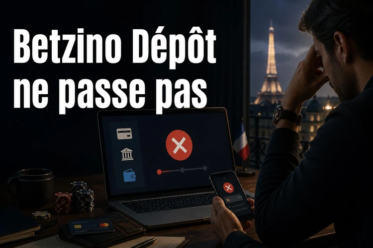 Betzino Dépôt ne passe pas: causes possibles